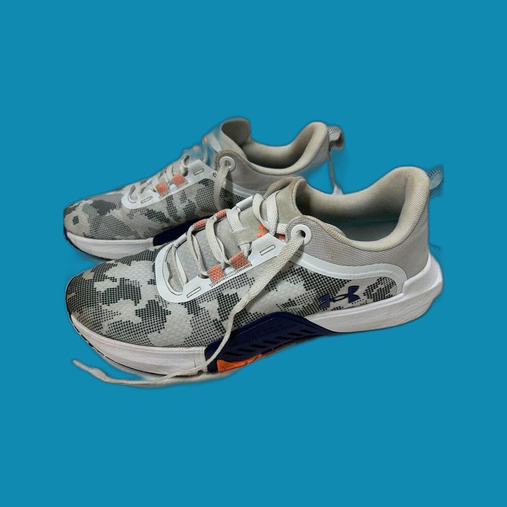 Under Armour TriBase Reign Vital 'Grey Mist Camo' US M 11 Sneakers Shoes